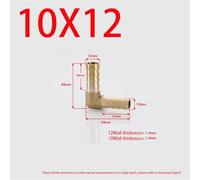 Coude à double embouchure en laiton de type pagode, 4 mm-19 mm(10X12mm 1PCS)