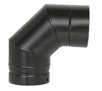 Coude à segment 90° Ø180 Noir émaillé POUJOULAT CDS 90-180 E NM - 56150922