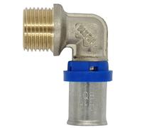 Coude à sertir multiprofil TH-H-U pour tube multicouche NOYON & THIEBAULT - Ø 20 mm à visser mâle M1/2 (15x21) - 310602