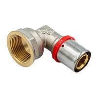 Coude à sertir PEX multicouche - Profil U - 25mm x 3/4" femelle - Raccord Pressfitting avec filetage intérieur