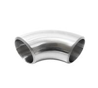 Coude à souder à 90 degrés en acier inoxydable SUS 304 (19 mm/25 mm/32 mm/38 mm/45 mm/51 mm/63 mm/76 mm/102 mm)(OD 63mm,Wall Thickness 2mm)