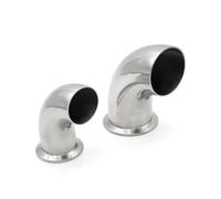 Coude à souder/Tri Clamp 90° 304/316L Sanitaire 19-38mm | Raccord de tuyau en acier inoxydable(SS316L,25mm Ferrule 50.5)