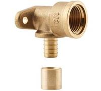 Coude applique courte PER à glissement - Diamètre : 12 - F1/2'' G