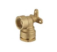 Coude applique F3/4 à compression laiton D.25 pour tube en polyéthylène