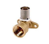 Coude applique longue PER à sertir Femelle Ø16-1/2