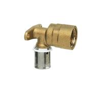 Coude applique murale longue PER femelle 12 F1/2 - SOMATHERM - 3319-16-15