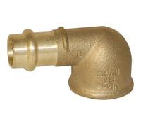 Coude bronze femelle 90° Ø 12 taraudé femelle Ø 15/21 VIEGA