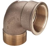 Coude bronze mâle / femelle 90° 33/42 VIEGA
