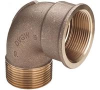 Coude bronze mâle / femelle 90° 33/42 VIEGA
