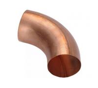 Coude cintré 72° manchonné Ø100 mm AMELUX cuivre avec soudure invisible - 53809