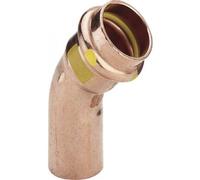 Coude cuivre 45° mâle / femelle à sertir Ø 12 spécial Gaz VIEGA