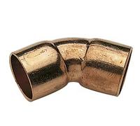 coude cuivre double femelle 45° (Ø32 ref 56090)