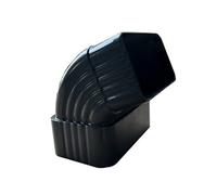 Coude d’écoulement avant rectangulaire de 65°, adaptateur de descente de gouttière en alliage d’aluminium, connecteur à 90 degrés pour l’extension de tuyau de pluie, connexion de pipeline