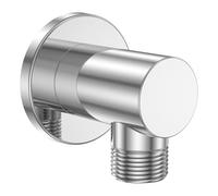 Coude d'alimentation de paroi de douche 1/2" - Connecteur de tuyau de douche rond moderne en cuivre pour salle de bain à la maison