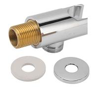 Coude d'alimentation mural rond avec support de douche à main, support de pommeau de douche rond G1/2 tout en cuivre Installation facile support de pommeau de douche support mural pour salle de bain m