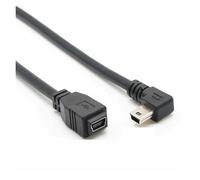 Coude d'angle de 90 degrés USB Type A USB femelle vers B 5 broches mâle câble adaptateur connecteur câble de données(Right Angled)