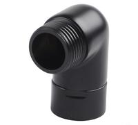 Coude d'angle en laiton G1/2 pour la connexion du pommeau de douche avec design à double filetage et configuration à 90 degrés