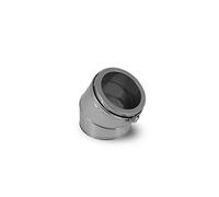 Coude de 30° pour conduit de cheminée I Acier inoxydable I Double paroi I Dévoiement I Accessoires pour conduit cheminée et poêle I ø 150 mm I Oskar