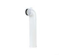 Coude de chasse d'eau en polyéthylène haute densité - Fixation murale dissimulée - Anti-obstruction - Économie d'eau - Pour salle de bain - Installation de réparation de plomberie (320 mm)