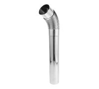 Coude de Cheminée de Poêle de Camping en Acier Inoxydable, 1 Set