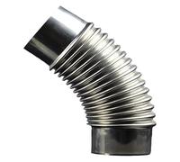 Coude de conduit de cheminée à 45 degrés, en acier inoxydable, for poêle à gaz, 60/70/80/90/100/110 mm, 1 pièce(70mm)