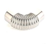 Coude de conduit de cheminée en acier inoxydable à 90 degrés - Coude de tuyau de poêle à fumée multiple - Diamètre 60/70/80 mm - Raccord serré - Résistant aux hautes températures