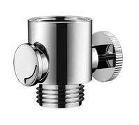 Coude de douche à 135 degrés avec buse fendue à 4 points, ajusteur d'angle de douche en cuivre pour une couverture de pulvérisation réglable, connecteurs de tuyau pivotants d'extension (B)