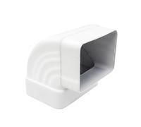 Coude de gouttière 3 x 4 - Bec de descente à 90 degrés - Connecteur de gouttière coudé pour toiture - Drainage de l'eau de pluie - Extension de tuyau de descente à 90° (Style A, aluminium, 3 x 4)