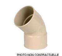 Coude de gouttière NICOLL 45° D80 sable