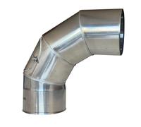 Coude de nettoyage pour tuyau de poêle HUUM 90° / 120 mm HK016