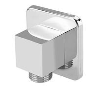 Coude De Raccordement Douchette,Raccord Traverser Flexible Douche,Sol,Coude De Douche Chrome Moderne,Coude D'Alimentation Murale,Coude De Sortie De Douche En Laiton Massif Chromé Finition Chromée