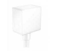 raccord de tuyau AXOR Starck FixFit de taille artisanale avec clapet anti-retour et cornière en plastique, 26455700, Couleur: blanc mat