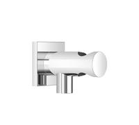 Coude de raccordement mural Dornbracht avec support de douche intégré, rosace carrée 60x60mm, 28490970-42, Couleur: bronze brossé