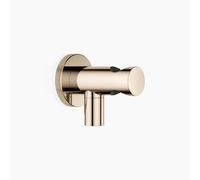 Coude de raccordement mural Dornbracht avec support de douche intégré, rosace ronde 60mm, 28490660-47, Couleur: Champagne