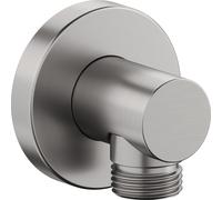 Coude de raccordement mural Duravit, rosace ronde, 55x80mm, UV0630008070, Couleur: acier inoxydable brossé