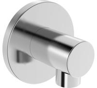 Coude de raccordement mural HANSA avec clapet anti-retour, 5118017380, Couleur: Acier brossé