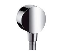 hansgrohe Fixfit S raccord de tuyau 26453000 DN 15, avec clapet anti-retour et chromé plastique, chromé