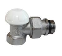 Giacomini Coude de réglage R14X034 pour radiateur pour tube fer 20x27 chrome