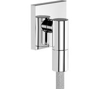 Coude De sortie Hansgrohe FixFit Fine E avec clapet anti-retour 65x65x40mm Chromé 28883000