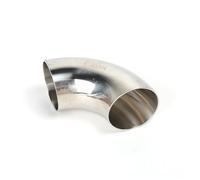 Coude de soudage à 90 degrés en acier inoxydable SS304/SS316L, poli à l'intérieur et à l'extérieur sans laisser de résidus, OD19 mm à 108 mm, soudure (OD19 x T1,5 mm, 27 g, SS316L)
