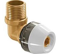 Coude de transition Uponor RTM 1048602 25 mm x R 3/4, avec filetage mâle