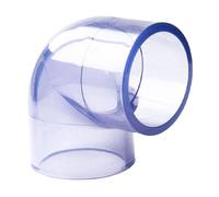 Coude de tuyau en PVC transparent, coude PVC à 90 degrés de 2 pouces, raccords tuyaux à 2 voies, connecteurs portables pour la structure support du jardin bricolage pouces 90 degrés