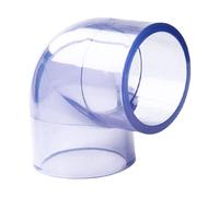 Coude de tuyaux en PVC Transparent, coude à 90 degrés, raccords de tuyaux en PVC à 2 Voies, connecteurs de tuyaux en PVC Portables de 2 Pouces pour la Structure de Support du Jardin PVC DIY