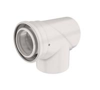 Coude de visite 87° condensation 80/125mm en PPTl/Alu - UBBINK - 330284