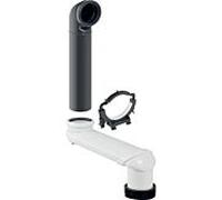 Coude décalé Geberit Monolith 131088291 gris, Ø 90 mm, pour WC suspendu
