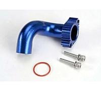 COUDE D'ECHAPPEMENT ALU ANODISEBLEU A SORTIE ARRIERE TRX 2.5/2.5R/3.3