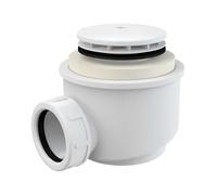 Coude d'évacuation douche bonde d'écoulement DN 50 Siphon Siphon pour baignoire duschtassse de Blanc