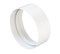 Coude diamètre 100 mm pour aération canalisée Hotte Cuisine adapté pour tuyaux de ventilation de type rond en PVC Blanc