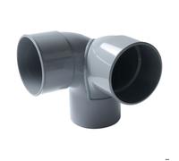 Coude double mâle femelle 87°30 équerre Diam 100 C