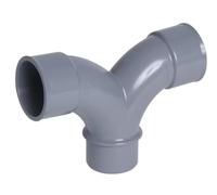 NICOLL COV50100 Coude Double mâle Femelle 87°30 parallèle-Ø 32mm-OF8